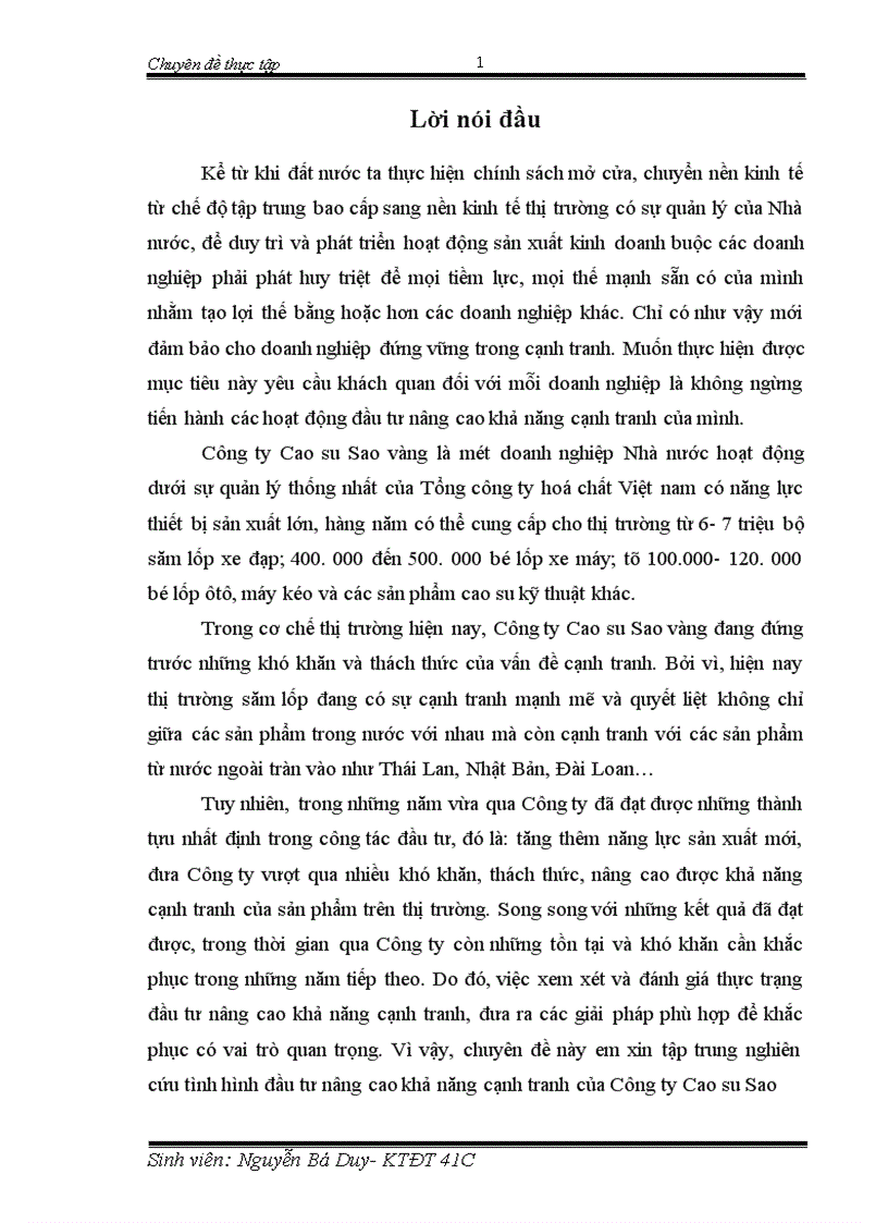 image for page Tăng cường khả năng cạnh tranh của Công ty Cao su Sao vàng