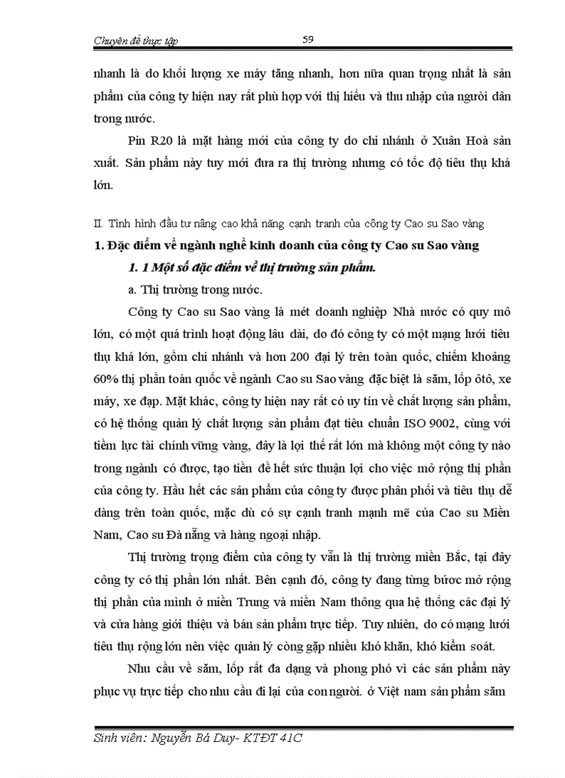 image for page Tăng cường khả năng cạnh tranh của Công ty Cao su Sao vàng