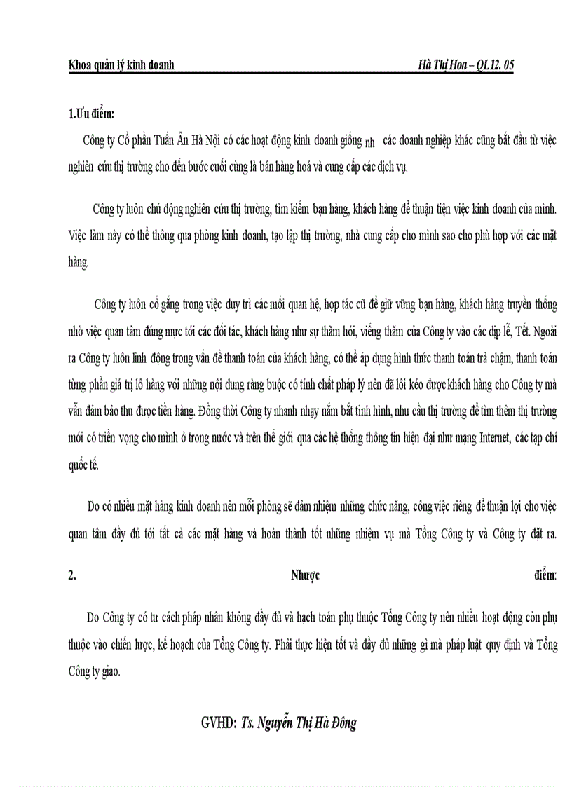 image for page Báo cáo về Công ty Cổ Phần Tuấn Ân