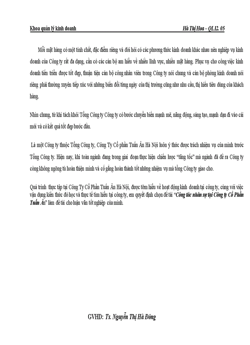 image for page Báo cáo về Công ty Cổ Phần Tuấn Ân