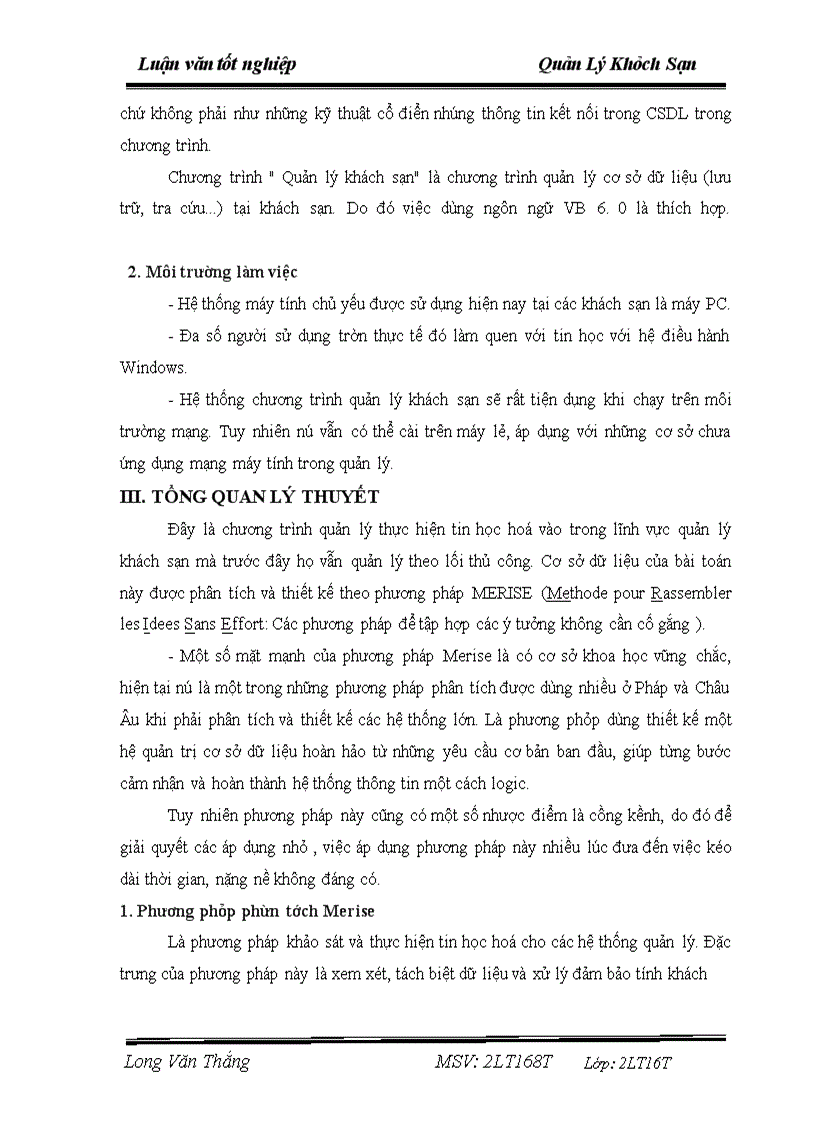 image for page Tìm hiểu và phân tích bài toán Quản lý khách sạn.