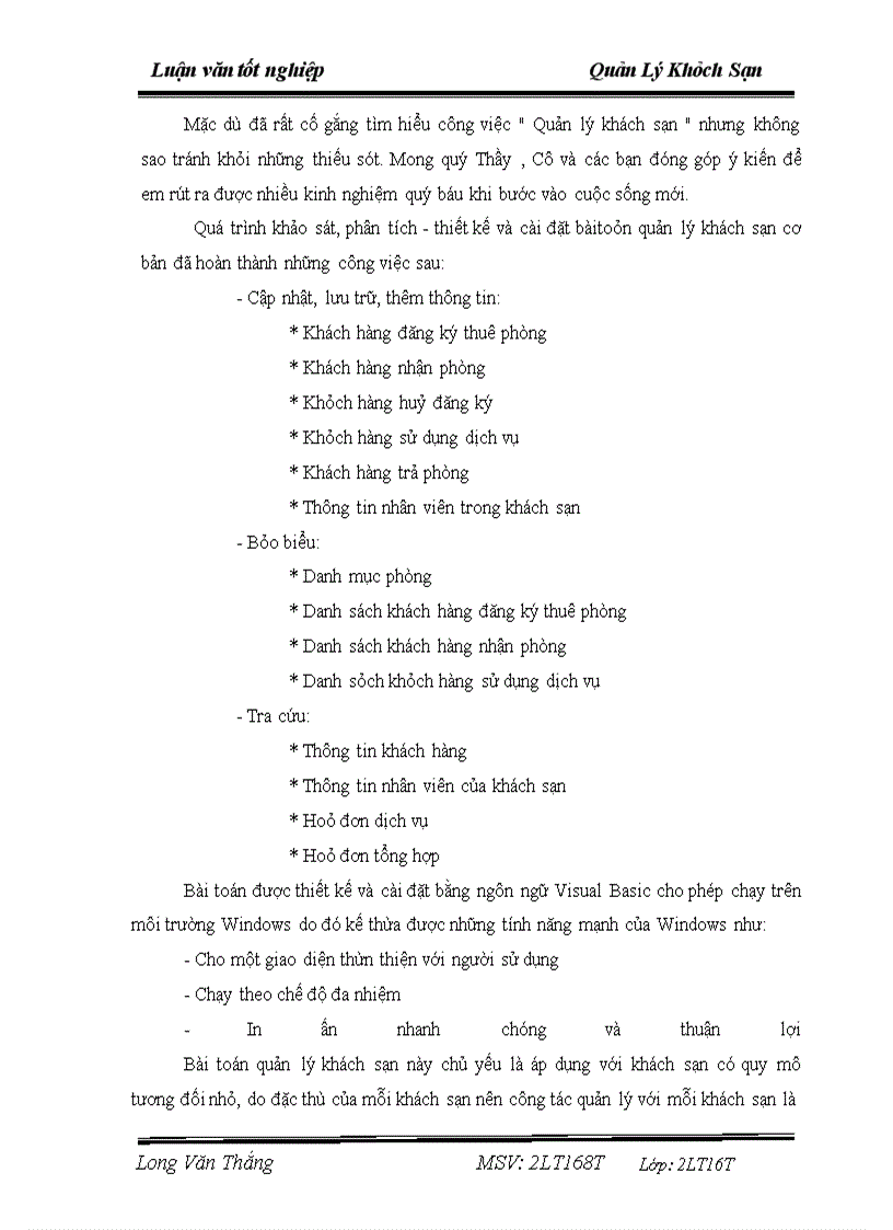 image for page Tìm hiểu và phân tích bài toán Quản lý khách sạn.