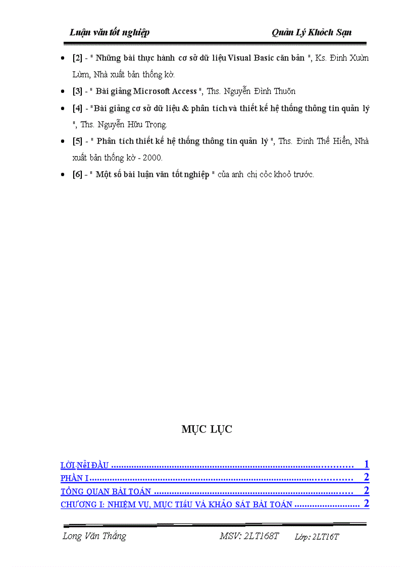 image for page Tìm hiểu và phân tích bài toán Quản lý khách sạn.