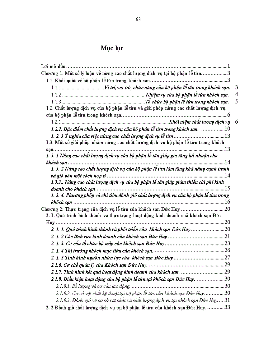 image for page Nâng cao chất lượng dịch vụ bộ phận lễ tân của khách sạn Đức Huy