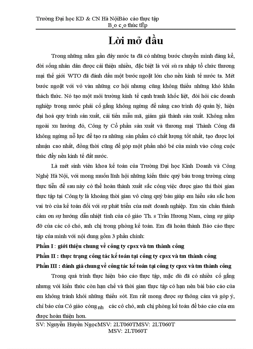 image for page Công tác kế toán tại công ty cpsx và tm thành công