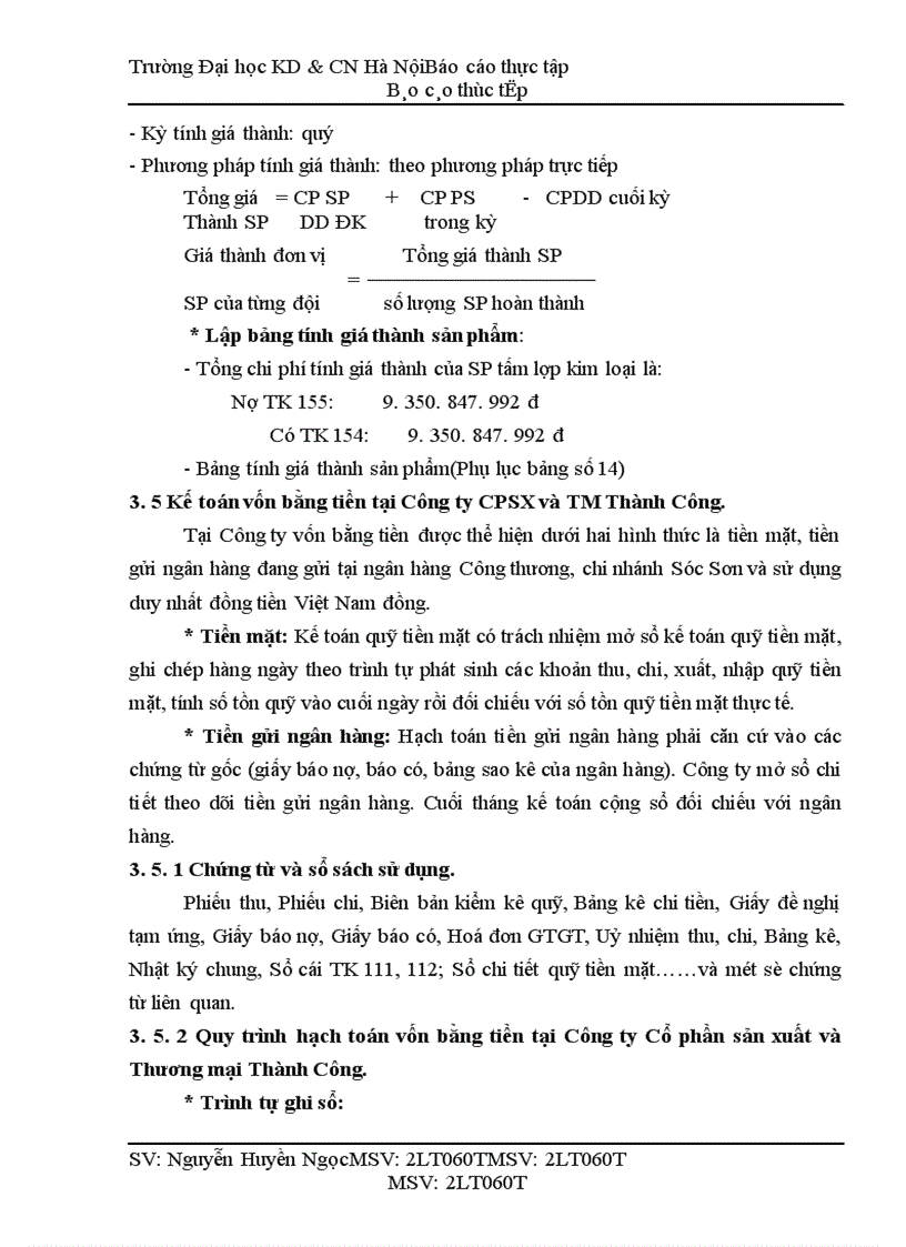 image for page Công tác kế toán tại công ty cpsx và tm thành công