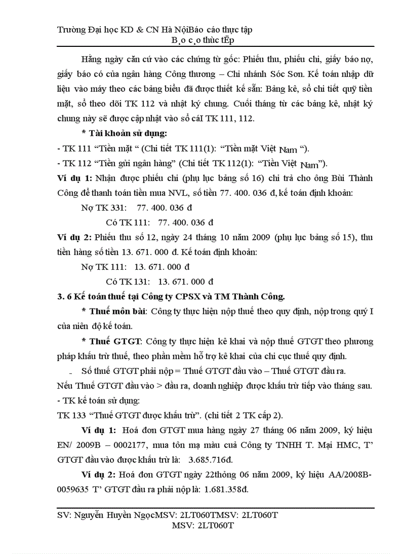 image for page Công tác kế toán tại công ty cpsx và tm thành công