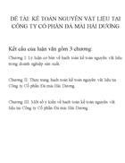 Kế toán nguyên vật liệu tại công ty cổ phần đá mài hải dương