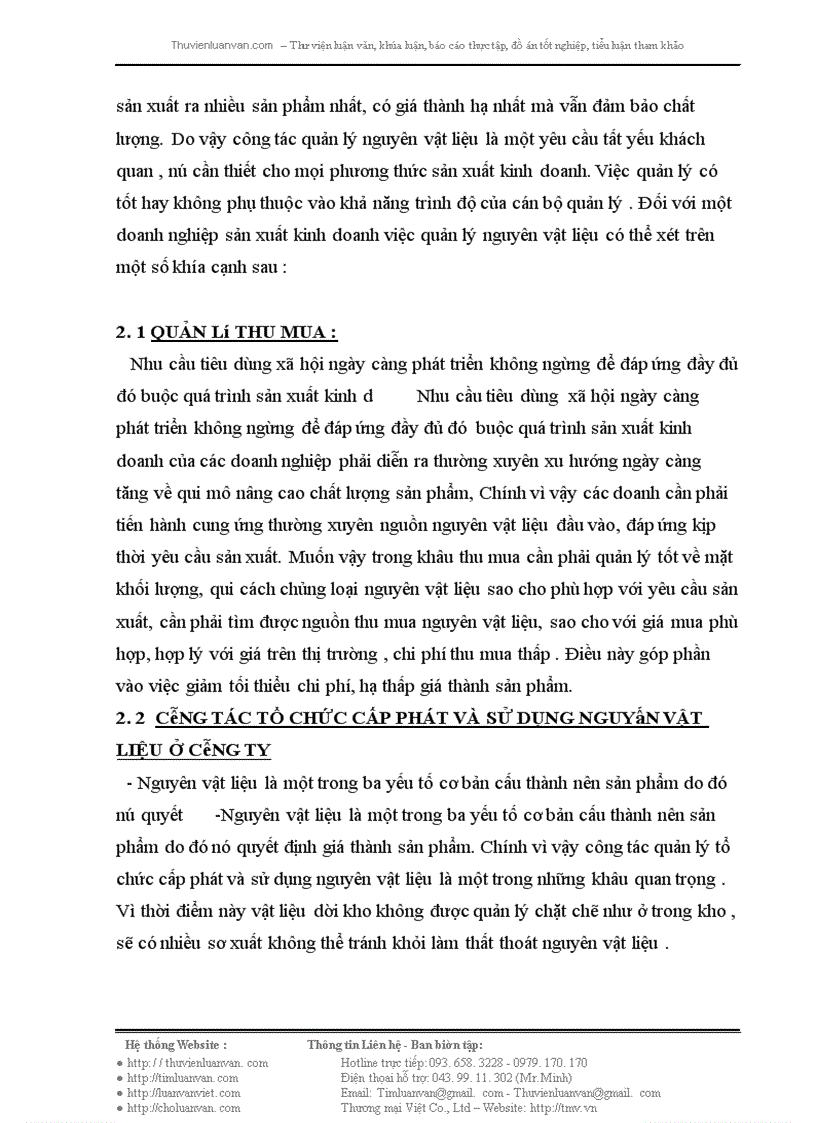 image for page Công tác quản lý nguyên vật liệu ở Công ty quản lý và sửa chữa đường bộ 240