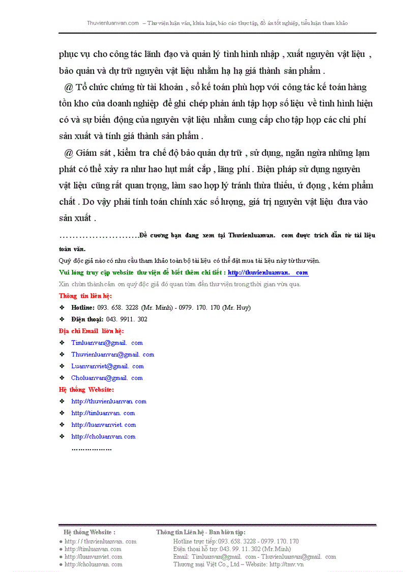 image for page Công tác quản lý nguyên vật liệu ở Công ty quản lý và sửa chữa đường bộ 240