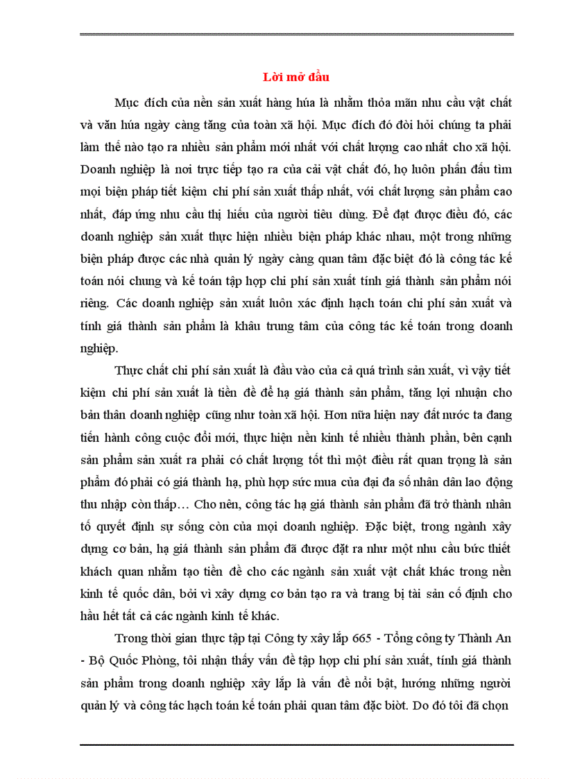 image for page Kế toán chi phí sản xuất và tính giá thành sản phẩm xây lắp