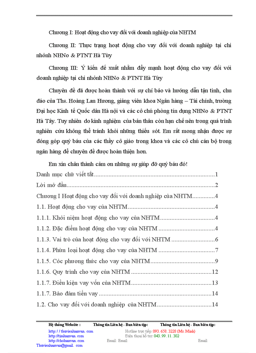 image for page Đẩy mạnh hoạt động cho vay đối với doanh nghiệp tại chi nhánh NHNo&PTNT Hà Tây