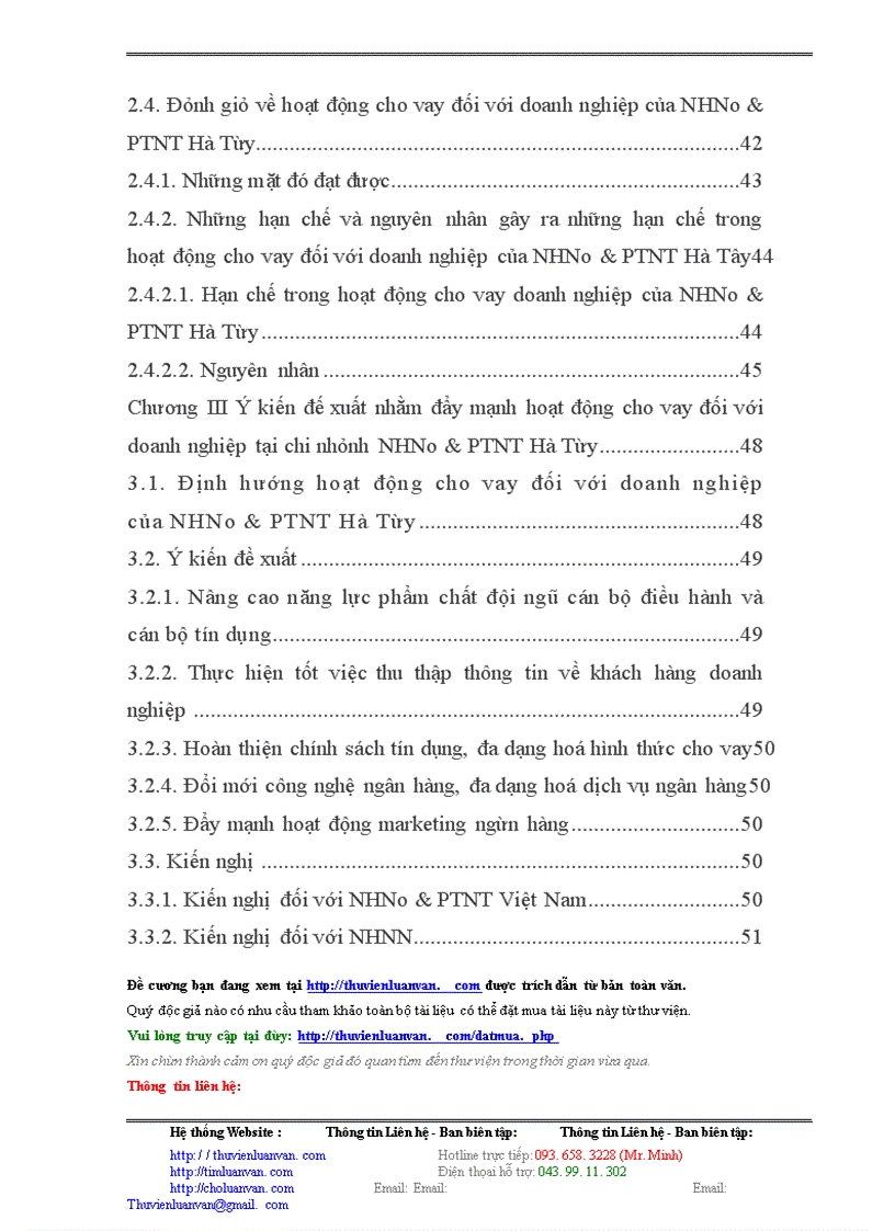 image for page Đẩy mạnh hoạt động cho vay đối với doanh nghiệp tại chi nhánh NHNo&PTNT Hà Tây