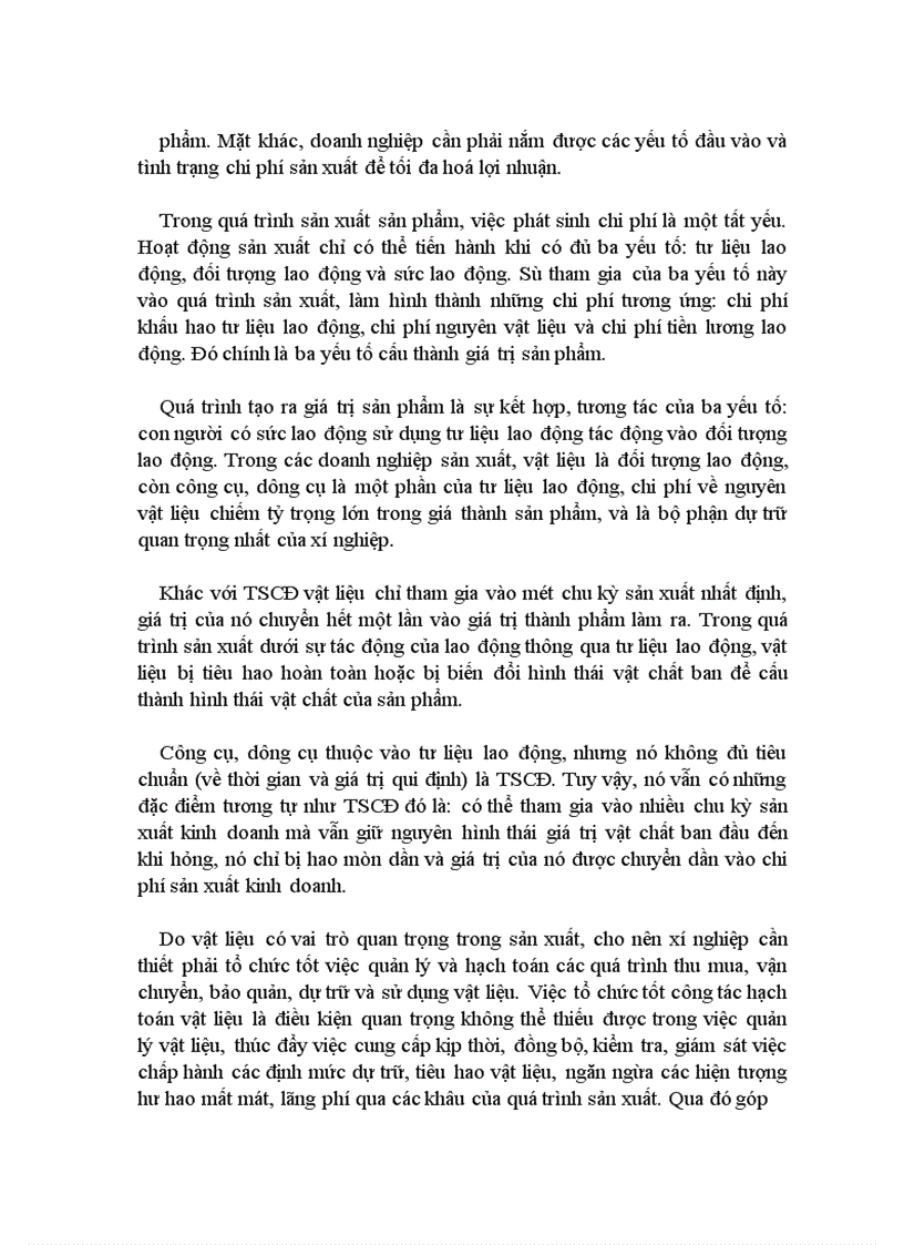 image for page Việc hạch toán chi tiết đối với vật liệu