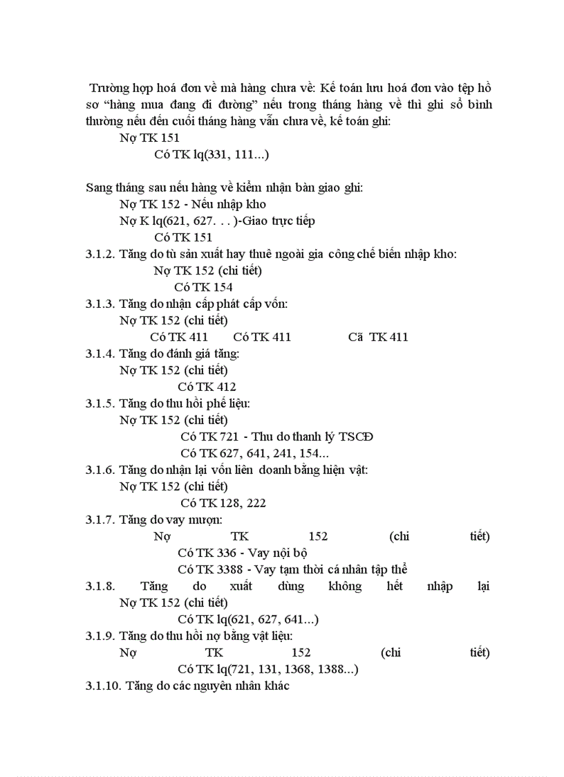 image for page Việc hạch toán chi tiết đối với vật liệu
