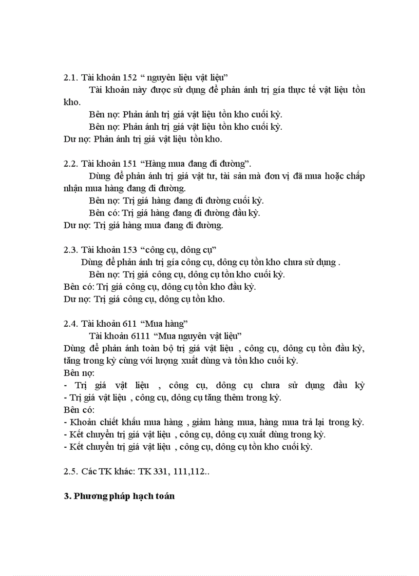 image for page Việc hạch toán chi tiết đối với vật liệu