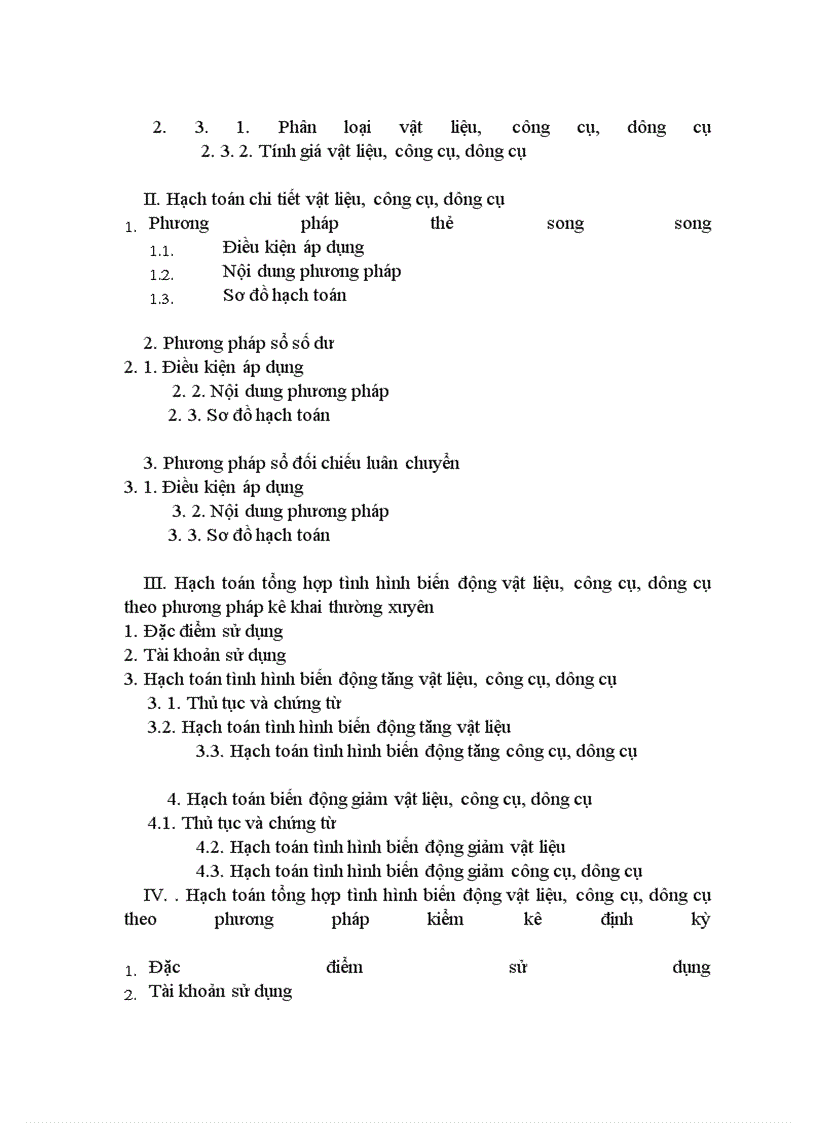 image for page Việc hạch toán chi tiết đối với vật liệu