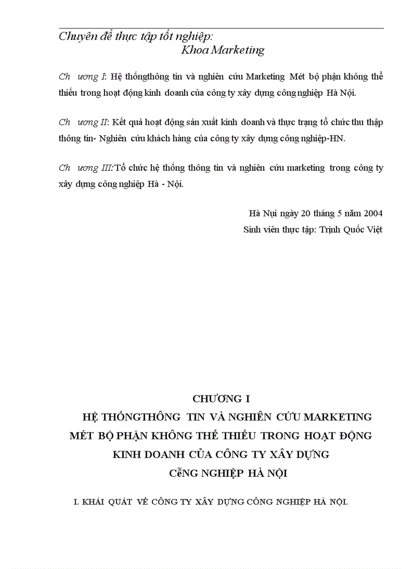 image for page Nghiên cứu Marketing trong công ty xây dựng công nghiệp