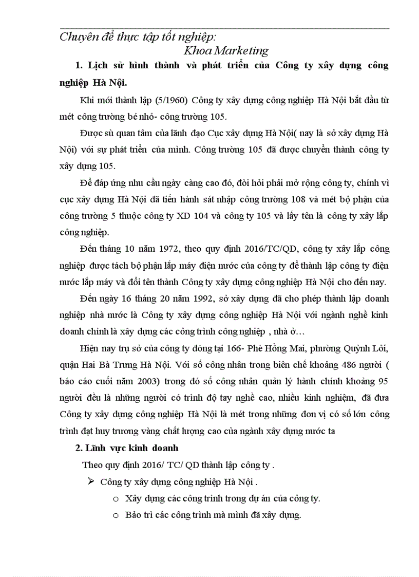 image for page Nghiên cứu Marketing trong công ty xây dựng công nghiệp