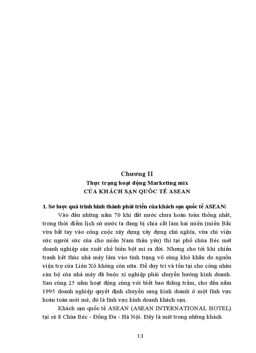 image for page Hệ thống chiến lược Marketing mix trong khách sạn - du lịch