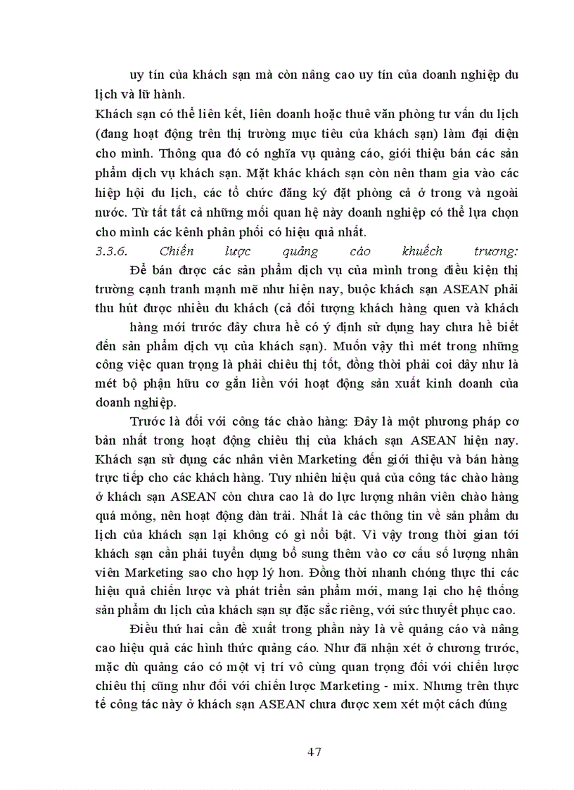 image for page Hệ thống chiến lược Marketing mix trong khách sạn - du lịch