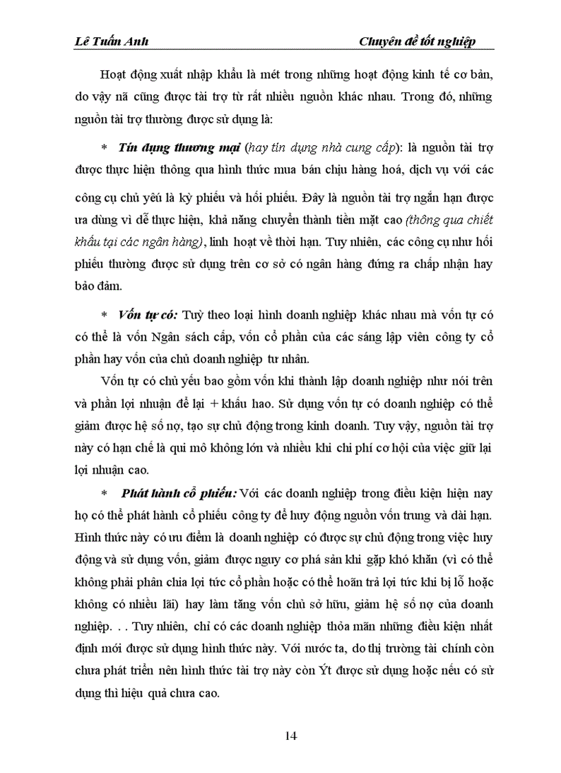 image for page Thực trạng hoạt động tín dụng tài trợ xuất nhập khẩu tại NHNT Hà Nội .