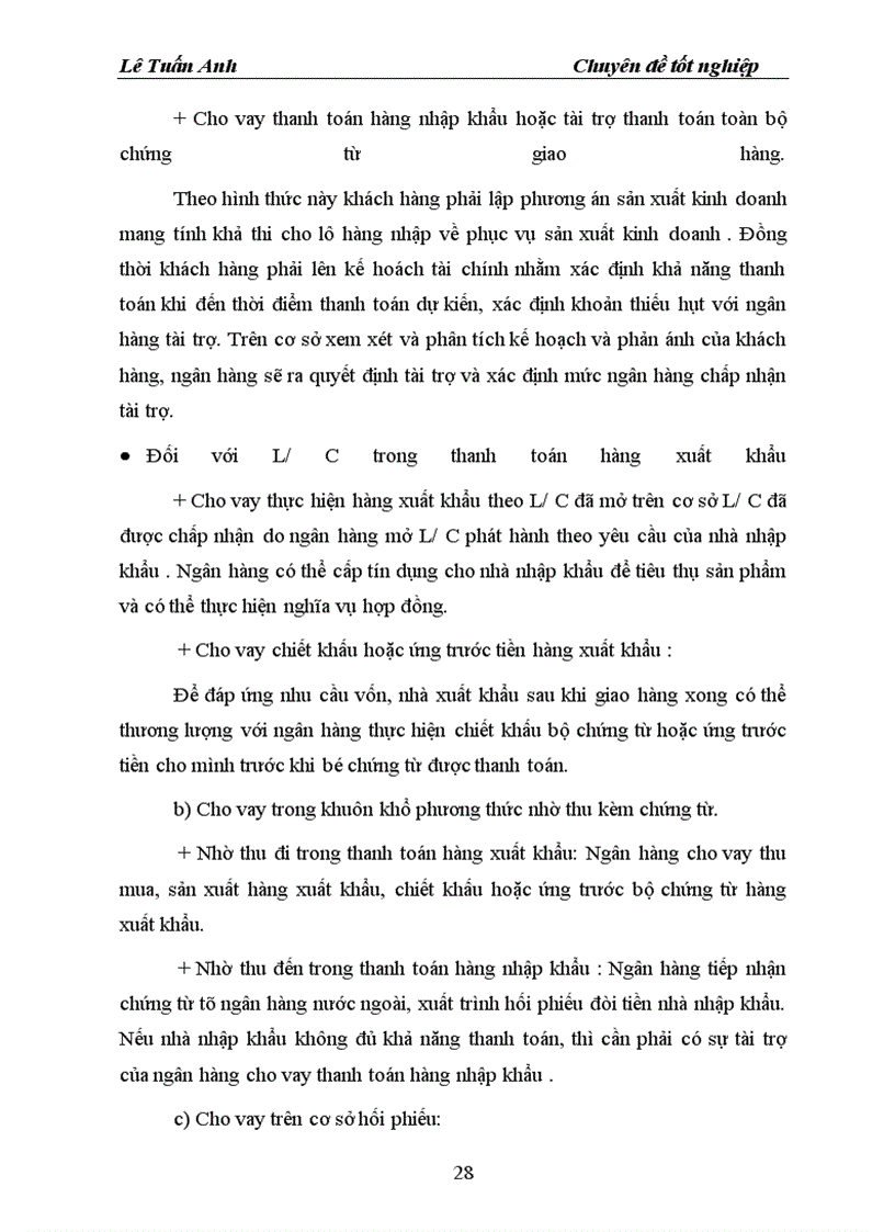 image for page Thực trạng hoạt động tín dụng tài trợ xuất nhập khẩu tại NHNT Hà Nội .