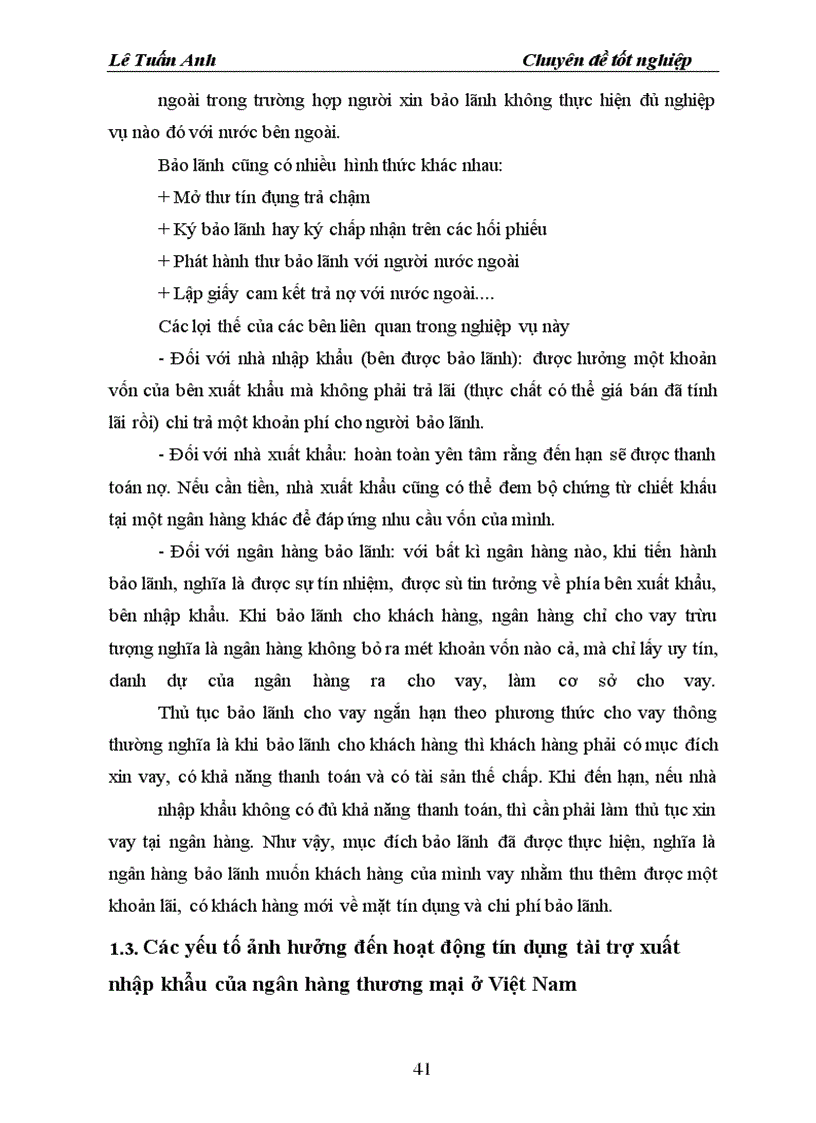 image for page Thực trạng hoạt động tín dụng tài trợ xuất nhập khẩu tại NHNT Hà Nội .