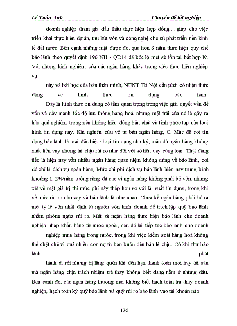 image for page Thực trạng hoạt động tín dụng tài trợ xuất nhập khẩu tại NHNT Hà Nội .