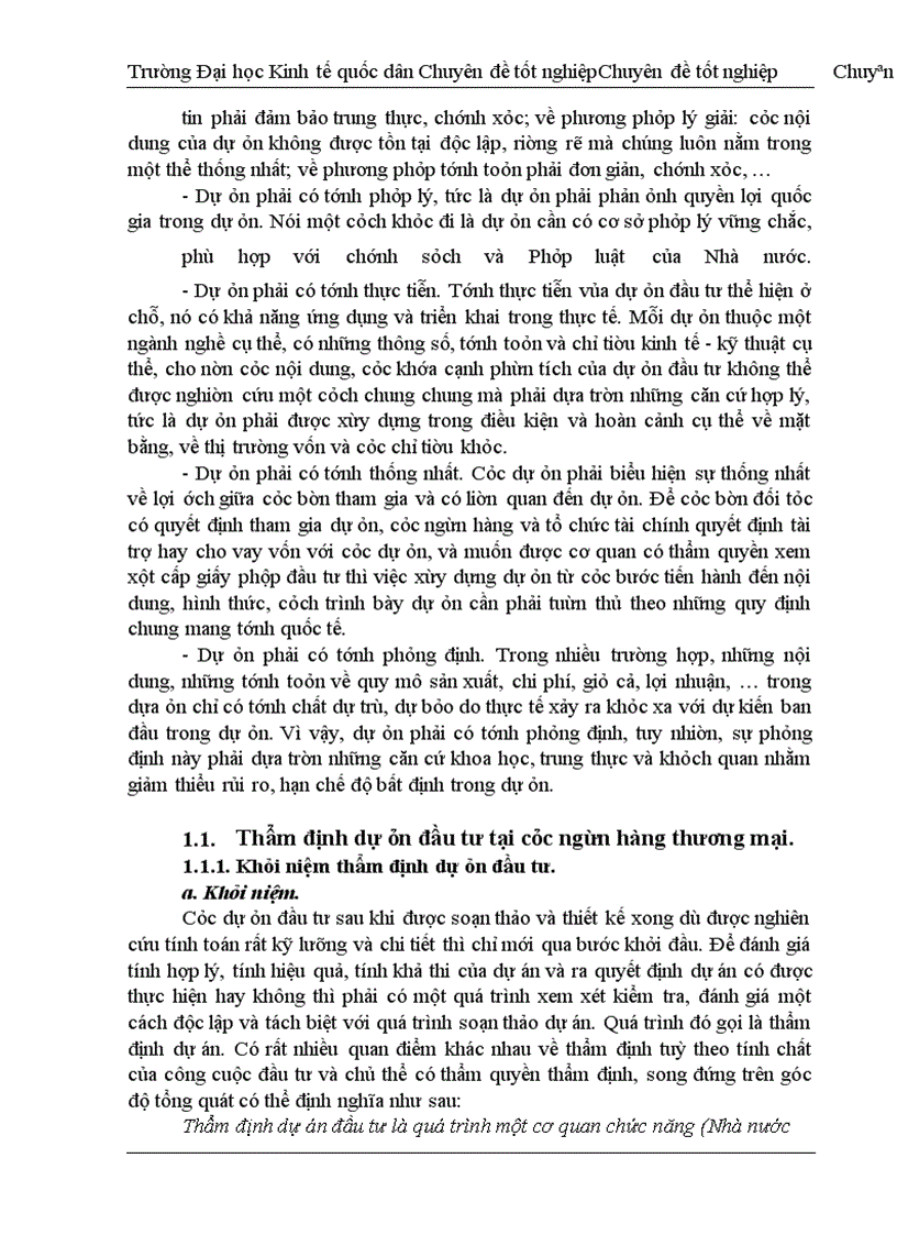 image for page Thực trạng thẩm định tài chính dự án đầu tư tại sở giao dịch ngân hàng