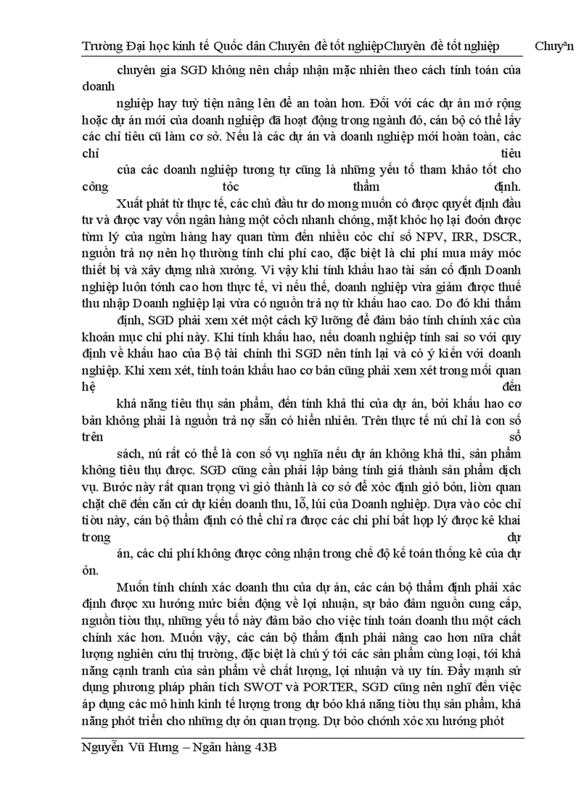 image for page Thực trạng thẩm định tài chính dự án đầu tư tại sở giao dịch ngân hàng