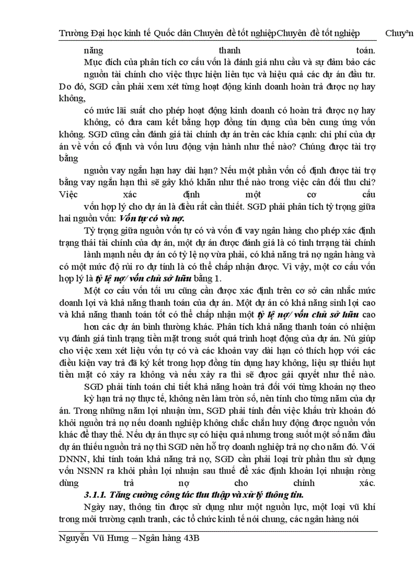 image for page Thực trạng thẩm định tài chính dự án đầu tư tại sở giao dịch ngân hàng