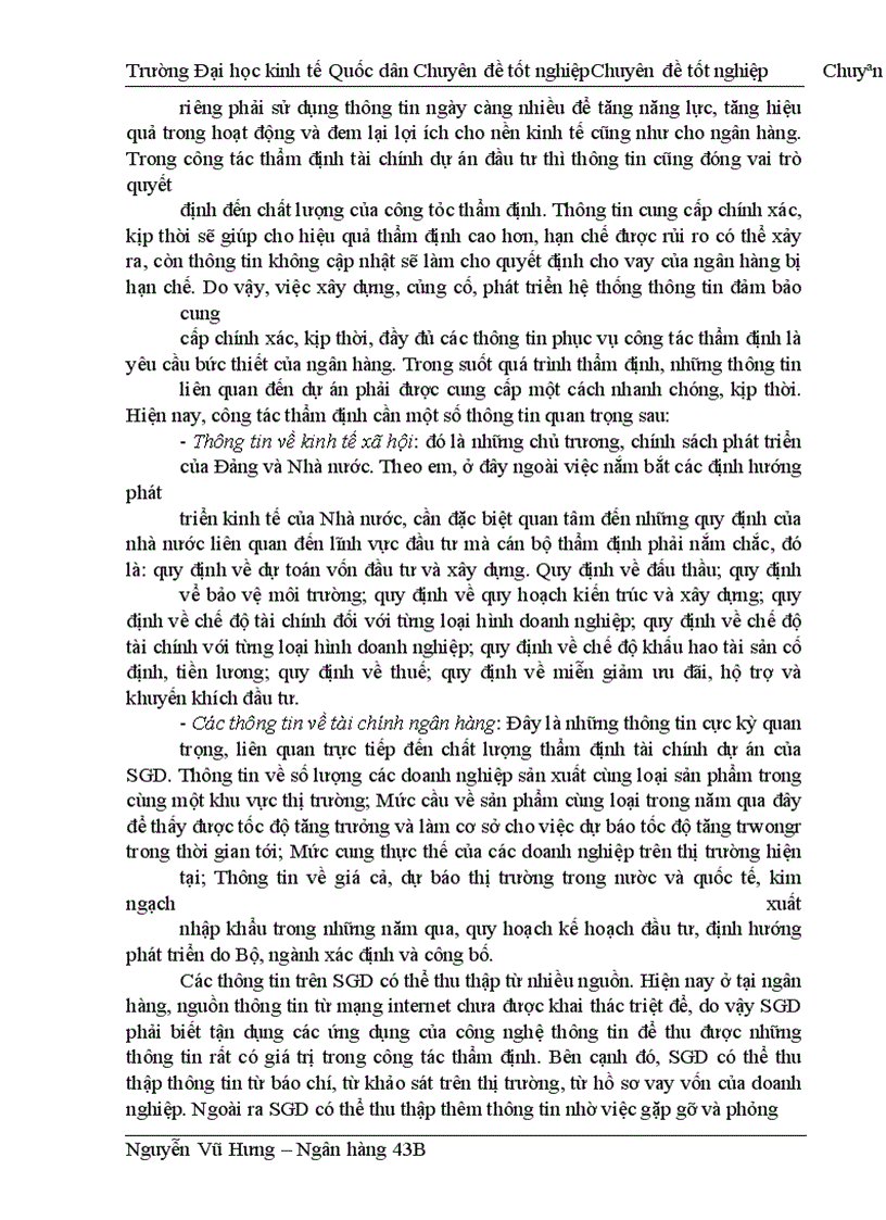 image for page Thực trạng thẩm định tài chính dự án đầu tư tại sở giao dịch ngân hàng