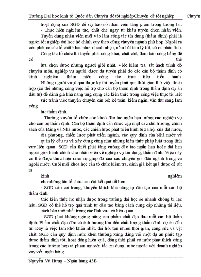 image for page Thực trạng thẩm định tài chính dự án đầu tư tại sở giao dịch ngân hàng