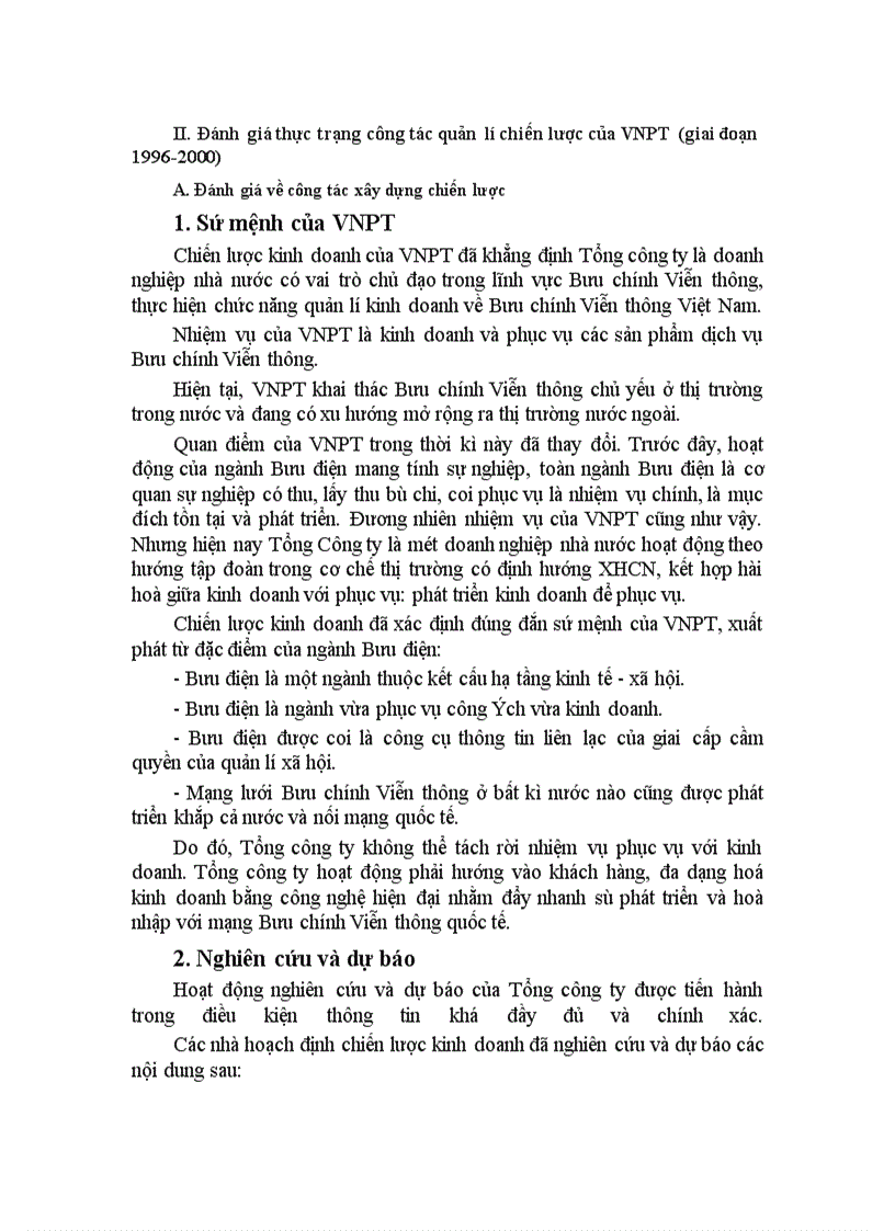 image for page Một số giải pháp hoàn thiện công tác quản lý chiến lược của Tổng công ty Bưu chính viễn thông Việt Nam