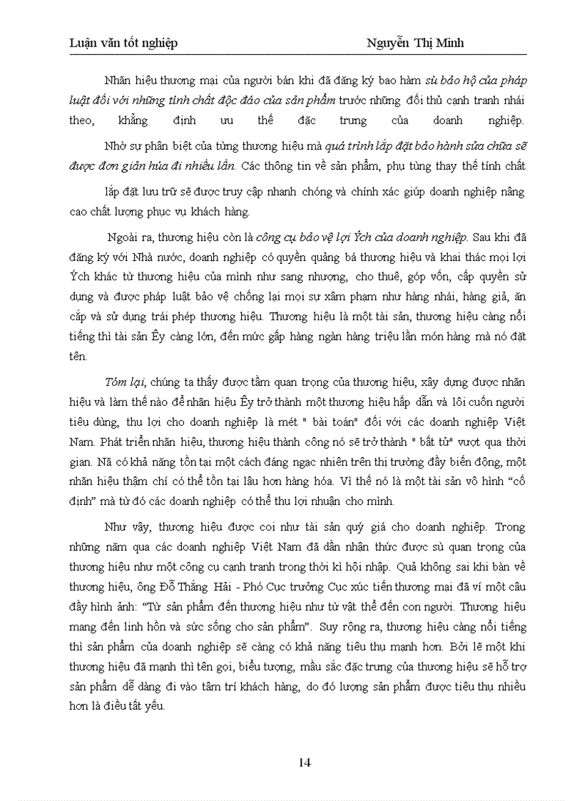 image for page Một số giải pháp xây dựng và phát triển thương hiệu cho Công ty Cổ phần Hương Se