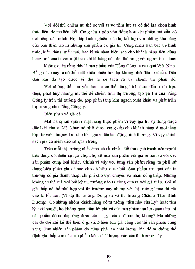 image for page Một số giải pháp nhằn mở rộng thị trường xuất khẩu và thúc đẩy hoạt động xuất khẩu của Tổng công ty Rau quả Việt Na