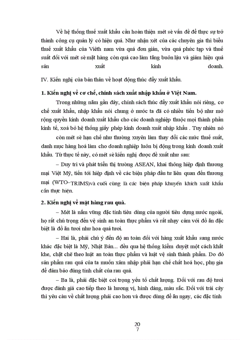 image for page Một số giải pháp nhằn mở rộng thị trường xuất khẩu và thúc đẩy hoạt động xuất khẩu của Tổng công ty Rau quả Việt Na