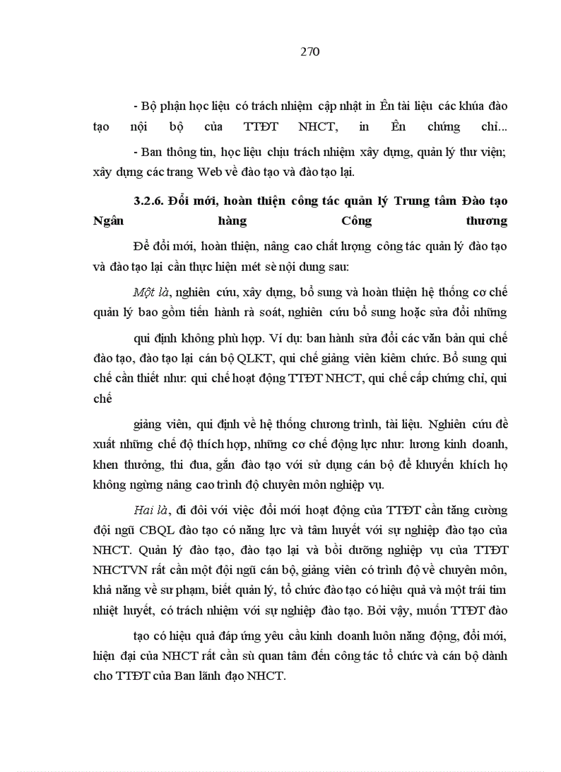 image for page Đào tạo và đào tạo lại đội ngũ cán bộ quản lý kinh tế tại Trung tâm Đào tạo Ngân hàng Công thương Việt Nam