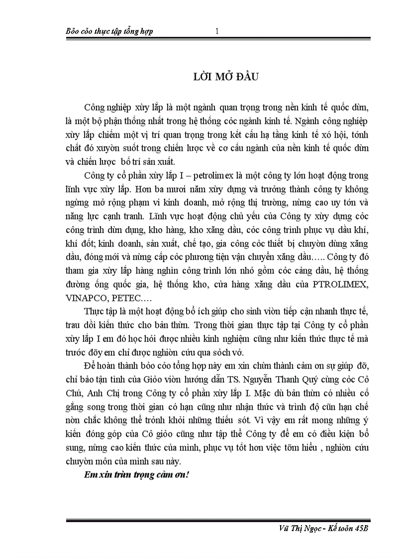 image for page Hoạt động sản xuất kinh doanh và quản lý tại công ty cổ phần xây lắp i - petrolimex