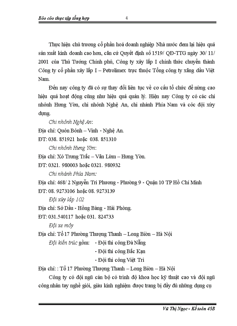 image for page Hoạt động sản xuất kinh doanh và quản lý tại công ty cổ phần xây lắp i - petrolimex