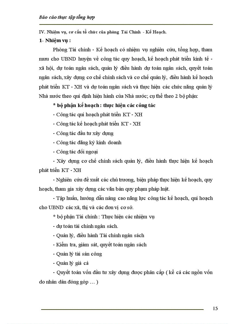 image for page Thực trang quản lý nhà nước của phòng Tài Chính – Kế hoạch.