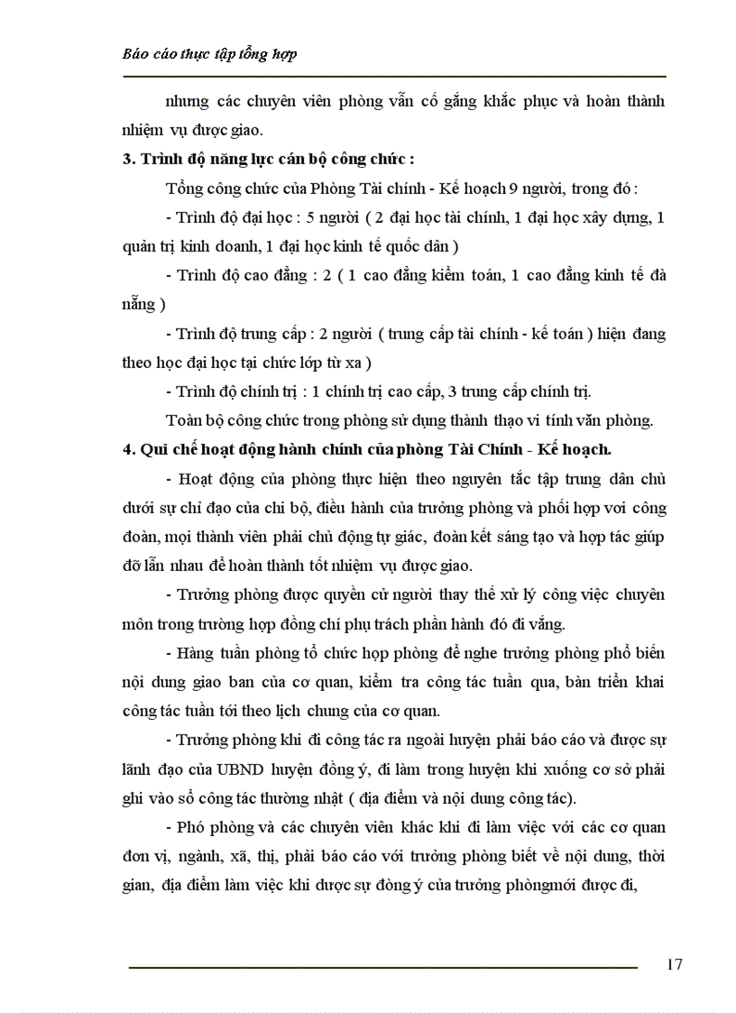image for page Thực trang quản lý nhà nước của phòng Tài Chính – Kế hoạch.