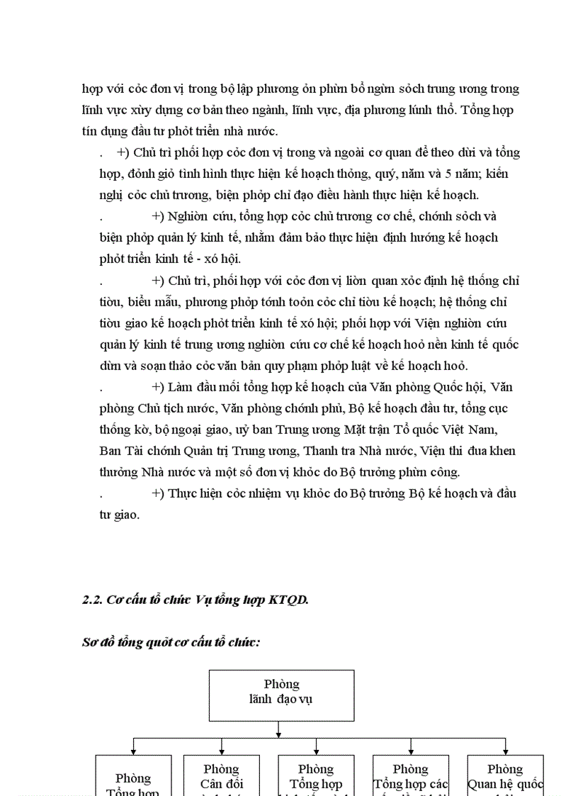 image for page Thực trạng hoạt động của vụ tổng hợp ktqd trong thời gian qua và phương hướng hoạt động trong thời gian tới