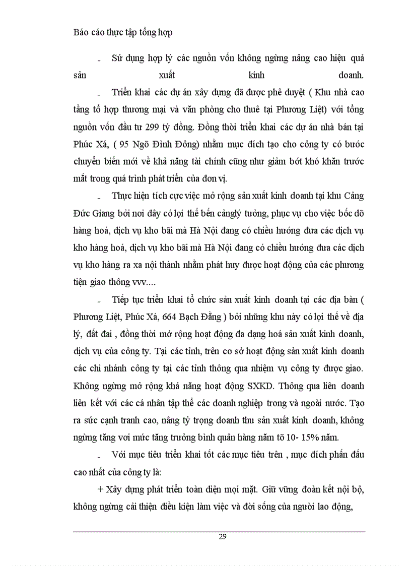 image for page Thực trạng hoạt động sản xuất kinh doanh nói chung và hoạt động đầu tư