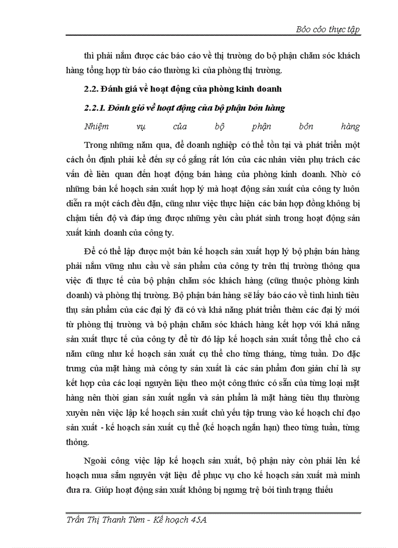 image for page Hoạt động của phòng kinh doanh