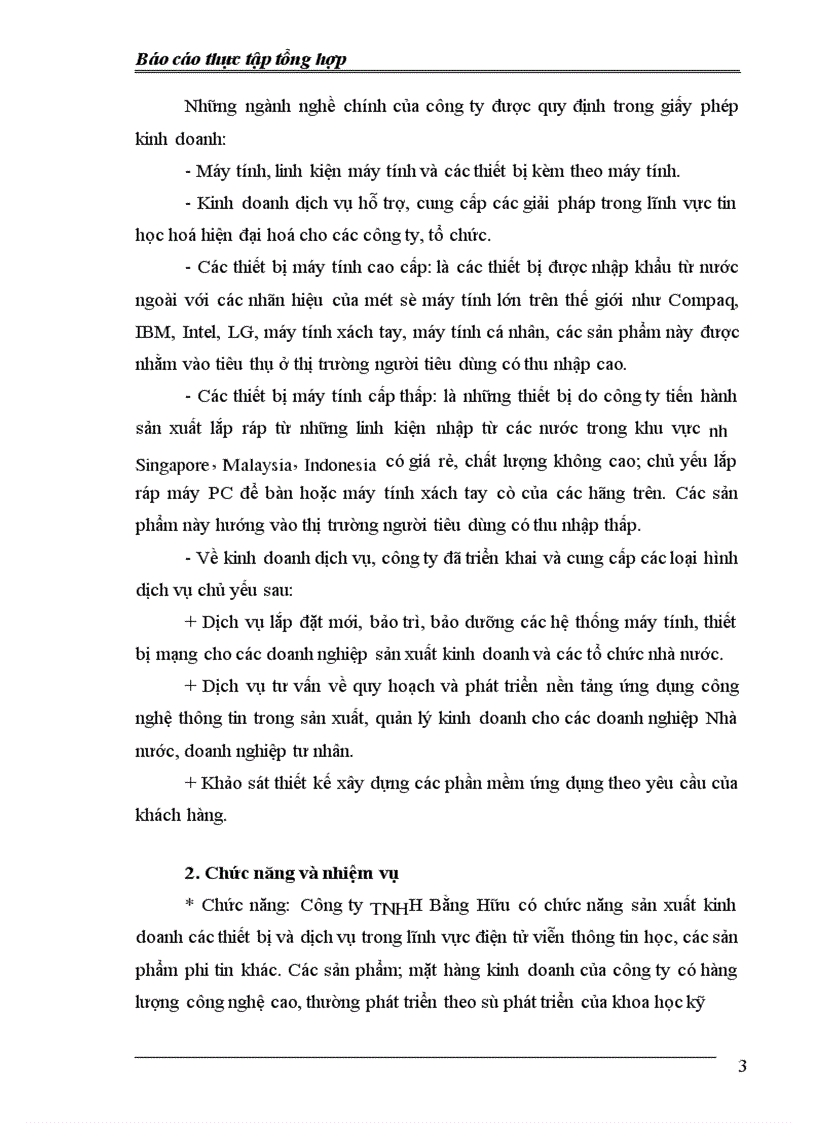 image for page Hoạt động kinh doanh của công ty.