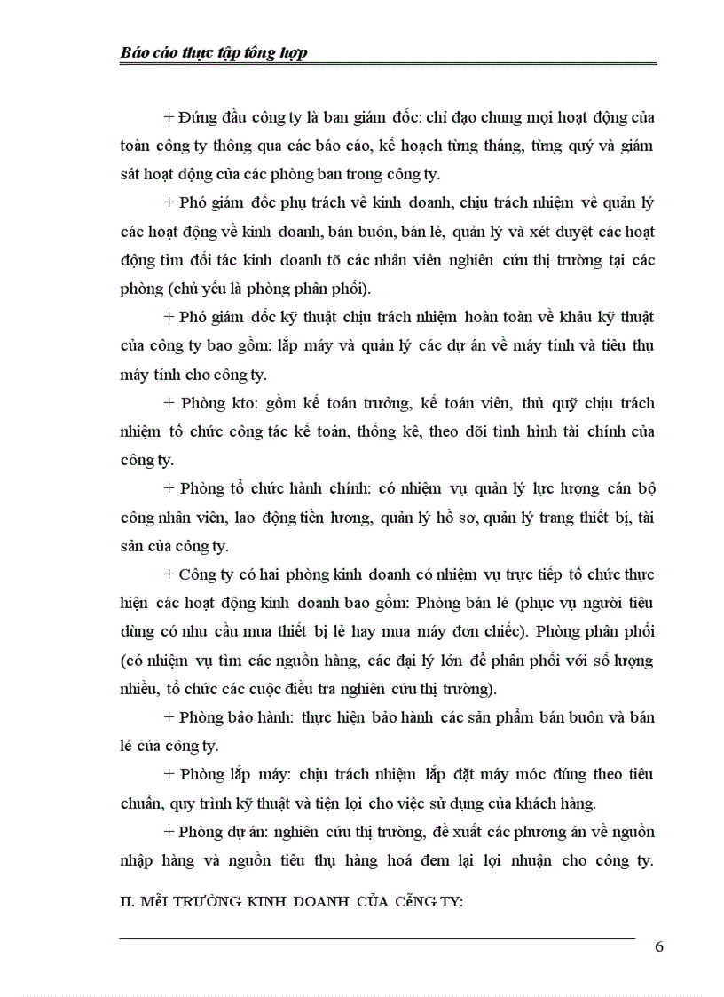 image for page Hoạt động kinh doanh của công ty.