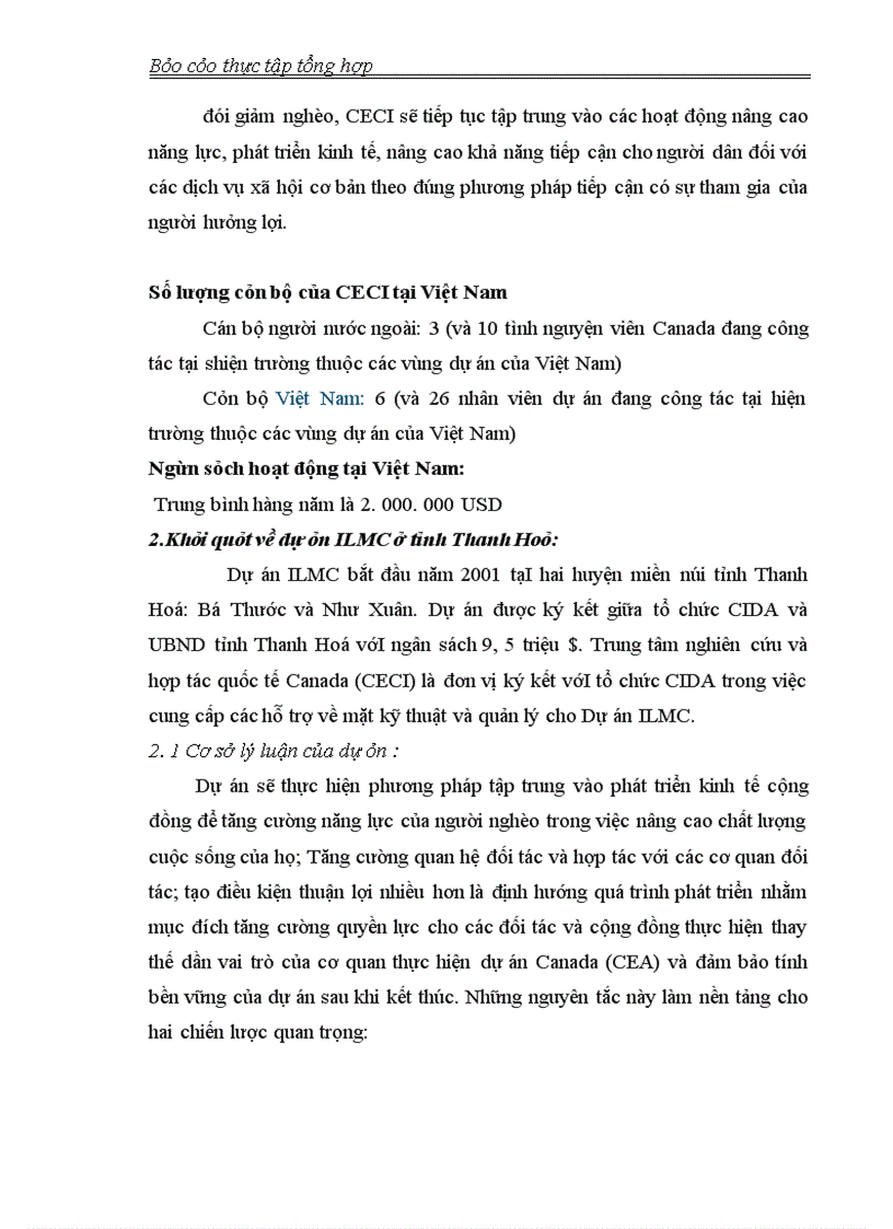 image for page Hoạt động của Dự án ILMC