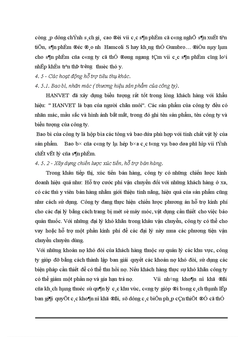 image for page Hoạt động của công ty Cổ phần Dược và Vật tư thú y (HANVET).